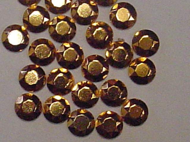 1 Gross 3mm RHINESTUD GOLD NAILHEAD HOTFIX